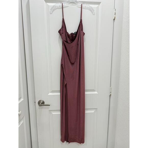 Lulus Debut Diva Mauve Velvet Maxi Dress S - Picture 3 of 8